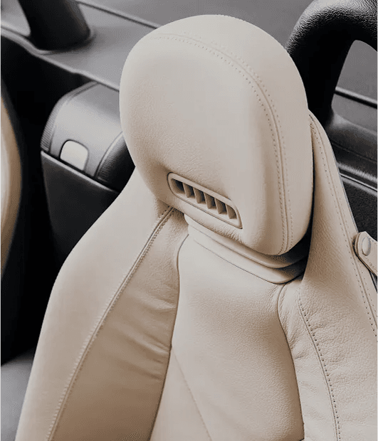 Leather car interior